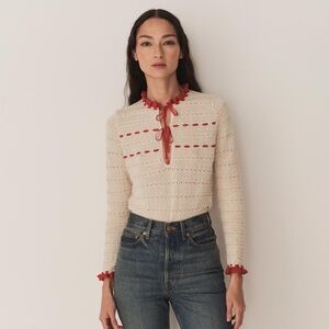 NWT Doen Cordelie Top in Moonstone and Wild Cherry /Large/